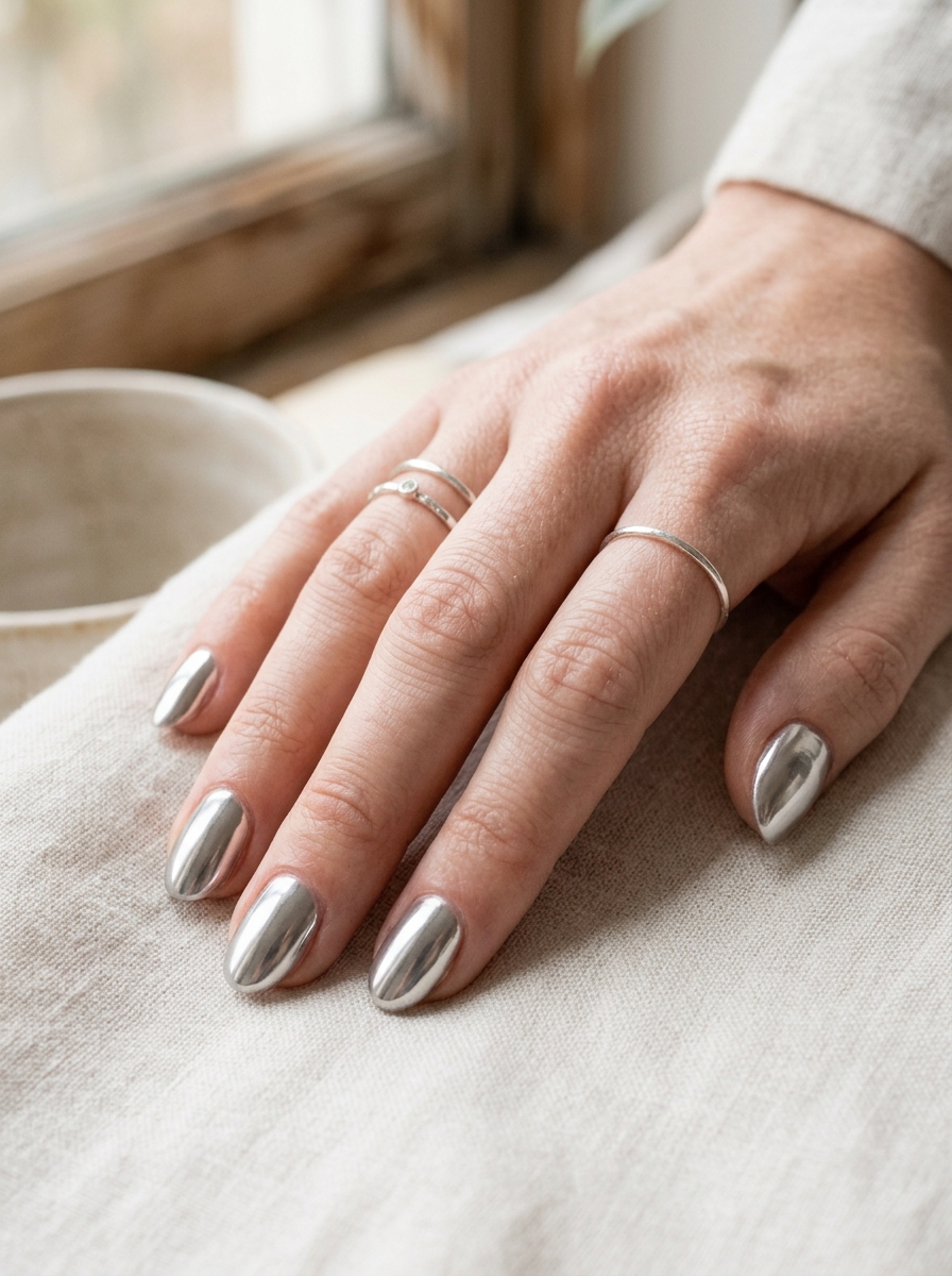 Silver Chrome Cool Nails als Cool Nails Inspiration 2026